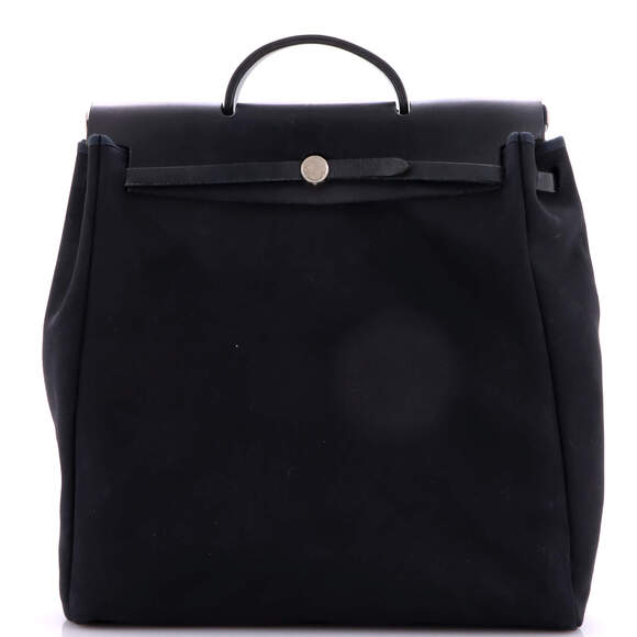 Hermes Herbag Toile And Leather Gm #238615H13B